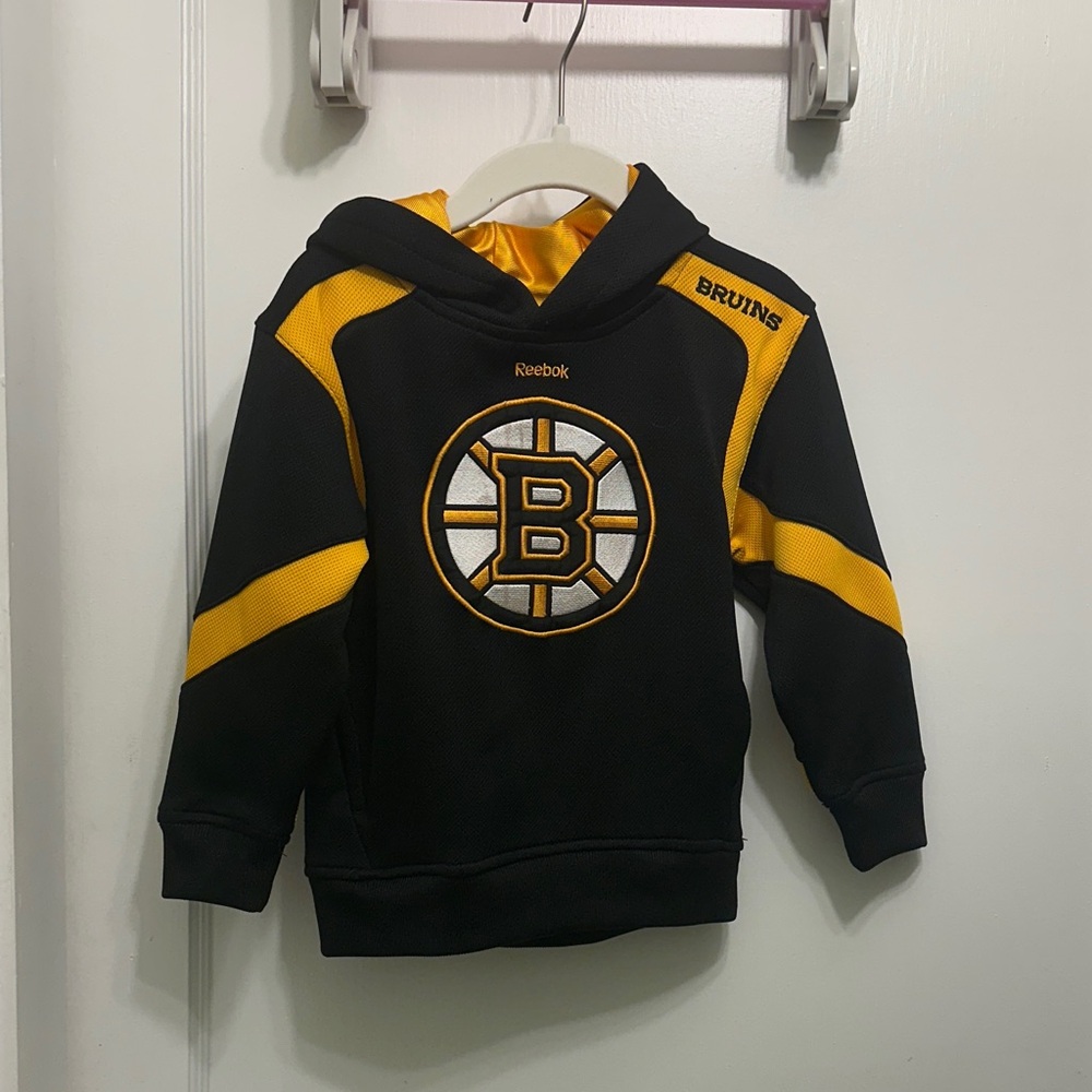 Reebok Kids Bruins Hoodie - Black and Yellow